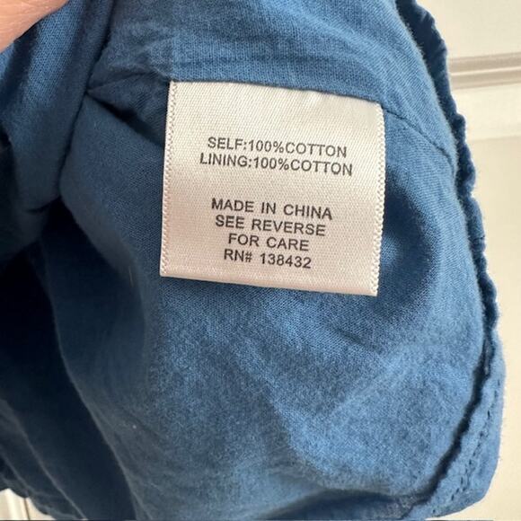 ModCloth Being Breezy A-Line Denim Chambray Button Side Sleeveless Dress Size: S - Picture 8 of 8